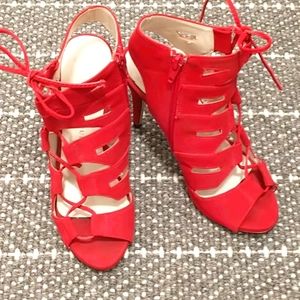 Rock & Republic Red Strap Heels